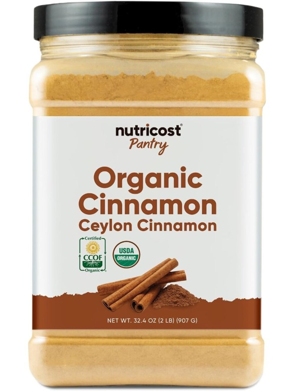 Organic Ceylon Cinnamon 2 lbs - Gluten-Free, Non-GMO, Premium Spice for Baking